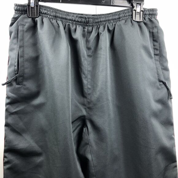 Prospirit Capri Track Pants Women L Gray Elastic Waist Fully Lined Pockets - Picture 2 of 12